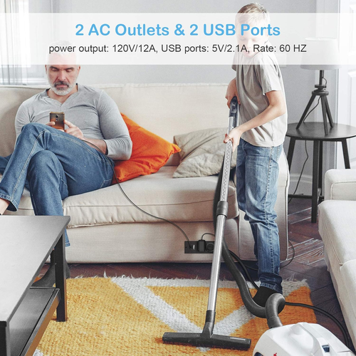 Strip Flat Plug Desk Strip Socket Flush Mount Charging with 2.1A Max - Picture 2 of 12