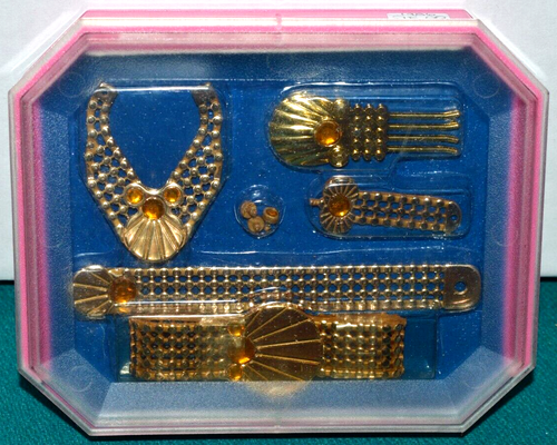 VINTAGE 1986 BARBIE -UNUSED BUT OUT OF BOX- MATTEL JEWEL SECRETS GOLD COLLECTION - Bild 3 von 4