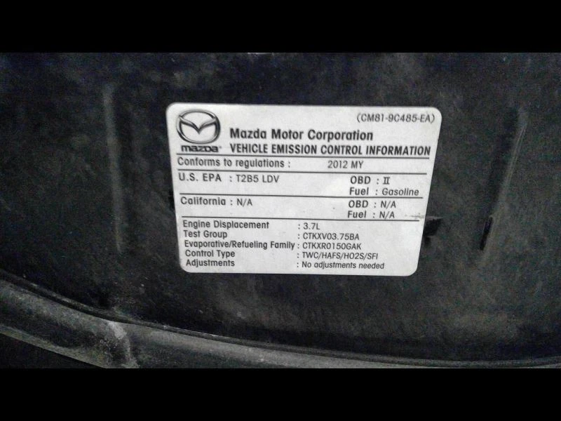 2011-2013 Mazda 6 TCU Transmission Control Module AT 3.7L ID# AWA0189E1E Foto 4 de 4