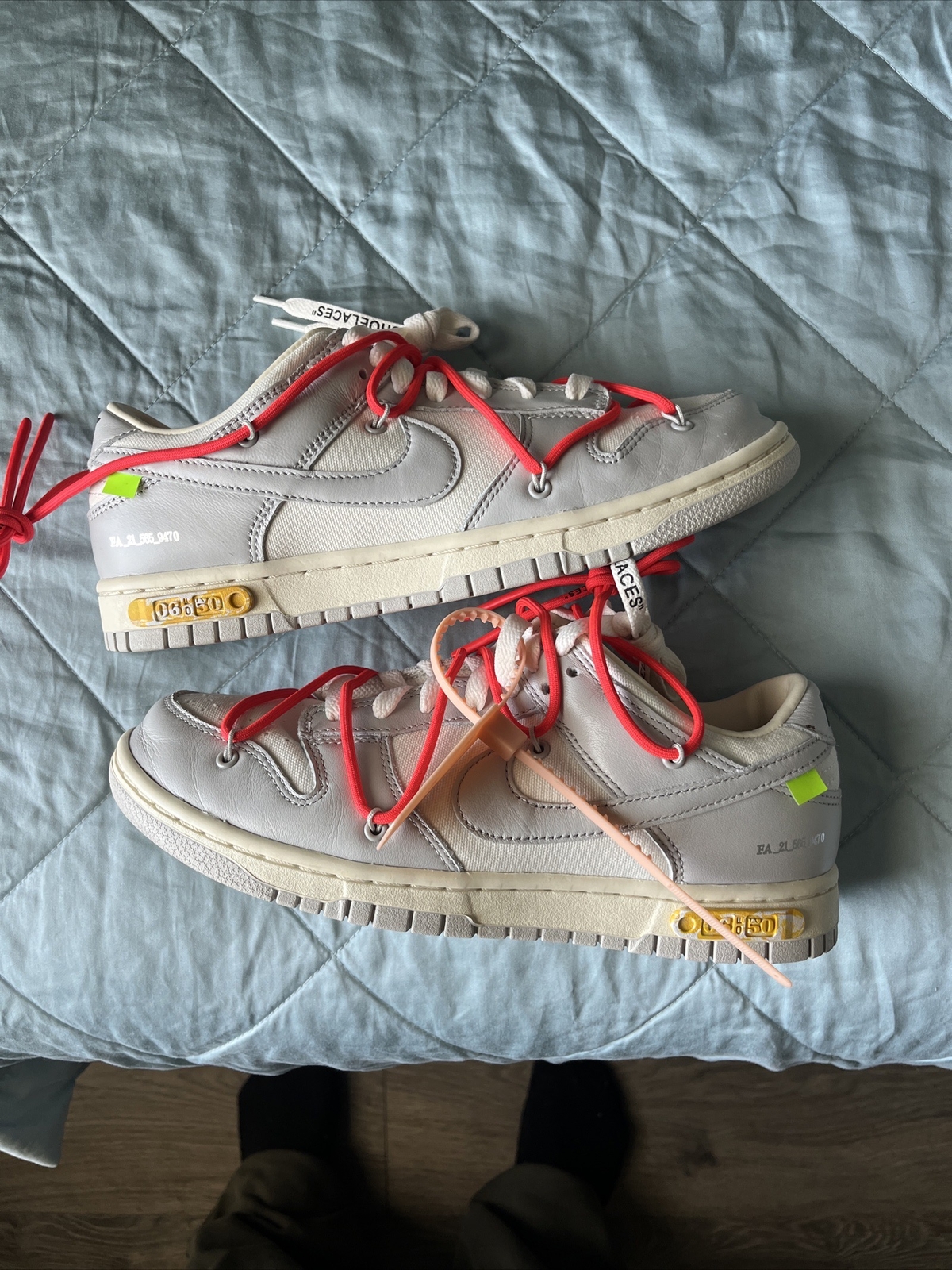 OFF WHITE X NIKE Taglia 8 5 Nike bianco sporco x lotto basso schiacciato 06 di 50