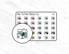 1160~~Work Desk Planner Stickers.