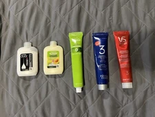 LOT OF 5 MIXED BRANDS COLOR PRESERVING CONDITIONER VIDAL SASSOON CLAIROL GARNIER