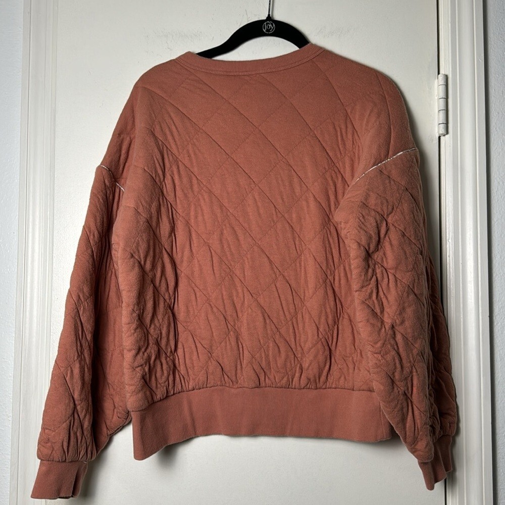 Orange Universal Thread Quilted Oversized Sweatsh… - image 7