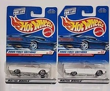 Hot Wheels Lot Of Two 2000 First Editions 1964 Lincoln Continental Collector 63