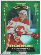 2021-22 Stature Adam Ruzicka RC #192 Flames Green Photo Variation SN# /66