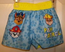 Nickelodeon Paw Patrol Swim Trunks Shorts Infant Baby Boys Size 12 Months NWT