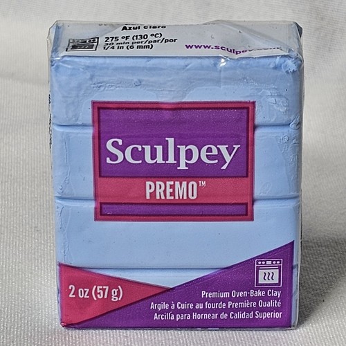Premo Sculpey 2oz Polymer Clay 5014 Pale Blue 30 Min 275°F Backen Modelliermasse