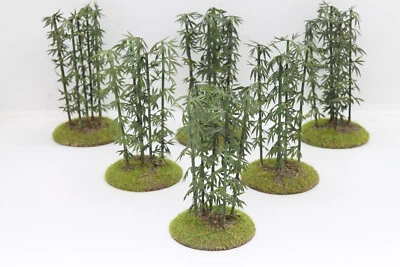 TWOSHEDSFRED Set of 6 Bamboo stand scatter bases for wargames. Ideal for tabletop or RPGs.