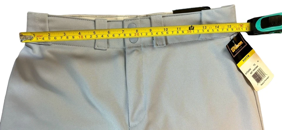 Wilson Baseball Pants Youth XL Gray Sports Softball Solid - Image 3 of 4