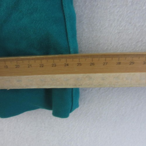 Sportsgirl Jeans Womens 10 Green Wide Leg High Rise Pockets Denim Stretch Retro - Picture 13 of 16