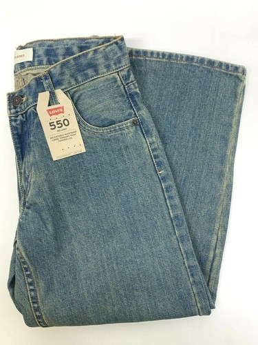 LEVIS 550 Size 8 Husky 28 X 23 Relaxed Fit Adjustable Waist Loose Thigh Tapered - Picture 4 of 5