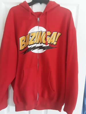 The Big Bang Theory 'Bazinga' Men's Sweatshirt - Officially Licensed Elements Design, Heavy Blend Cotton Polyester