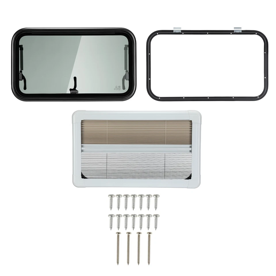 Camper Ausstellfenster Fenster 700x400 Einbaufenster Verdunklung Insektenschutz - Bild 2 von 4