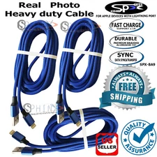 LOT 3 x10 FT USB Charger Cord Sync Cable for iPhone 6 7 8 XS PLUS 5 5S Wholesale