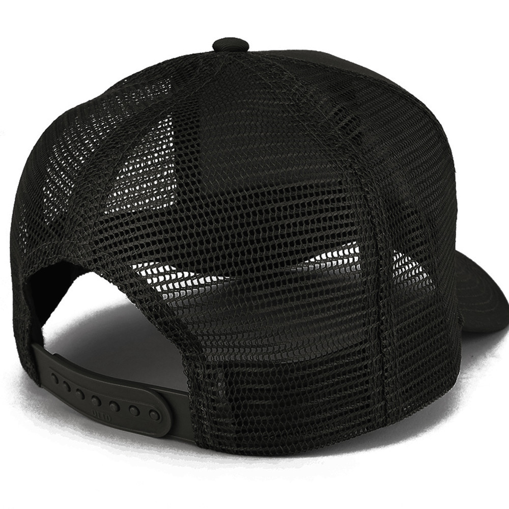 XXL Oversize High Crown Adjustable Plain Mesh Back Trucker Baseball Cap-FREESHIP