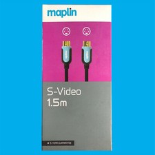 S-Video 1.5m Maplin With Gold Plated Connectors