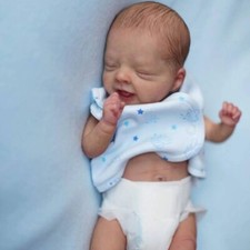 Muñeca Mini Renacida Inacabada Bebé Muñeca Dormir Kit Sin Pintar 12 pulgadas Piezas Hágalo Usted Mismo Nuevo