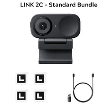 Insta360 Link 2 Link 2C PTZ 4K Webcam 1/2" Sensor AI Tracking Zoom Video Camera