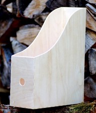 Stehsammler Holz DIN A4 Aktenordner Stehordner Büchersammler Zeitschriften Box