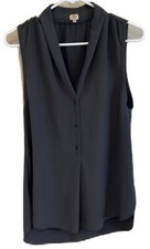 Wilfred Sleeveless Gray Lightweight Sleeveless Blouse Size Medium