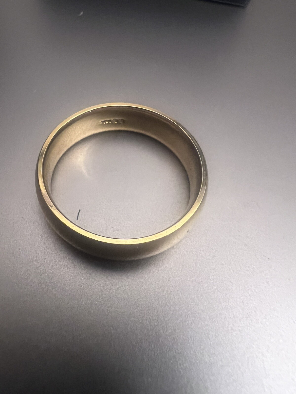 Blue Nile 18K Yellow Gold Men’s Wedding Band Ring 6mm Unworn/NOS