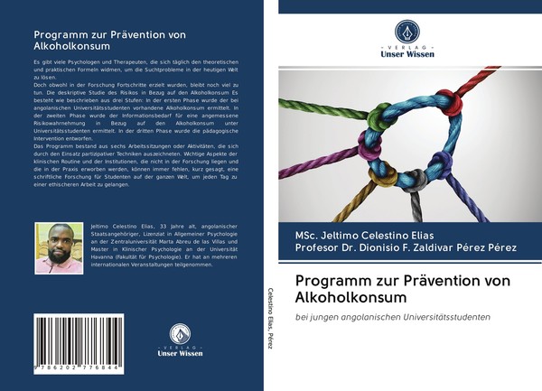 Programm Zur PräVention Von Alkoholkonsum | Buch | 9786202776844-image