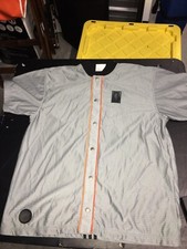 adidas NBA Warmup Jacket Top Mens Sz Large New York Knicks Gray Used