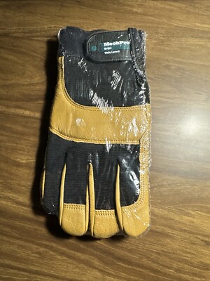 MechPro Grips Leather Mechanic Work Gloves Wells Lamont 7790, LARGE Mech Pro