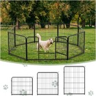 Dog Playpen for Yard Foldable Metal Dog Exercise Outdoor Cat Playpen Pet Fence