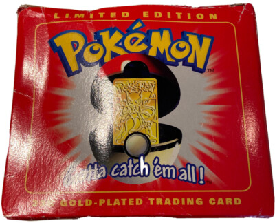 pokemon limited edition 23k gold plated trading card mewtwo Mewtwo - Pokemon Burger King Gold Card With Pokeball in box main image 0