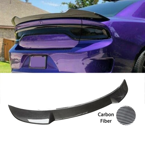 Rear Trunk Spoiler Wing Carbon Fiber Style Fits For 1120 Dodge Charger