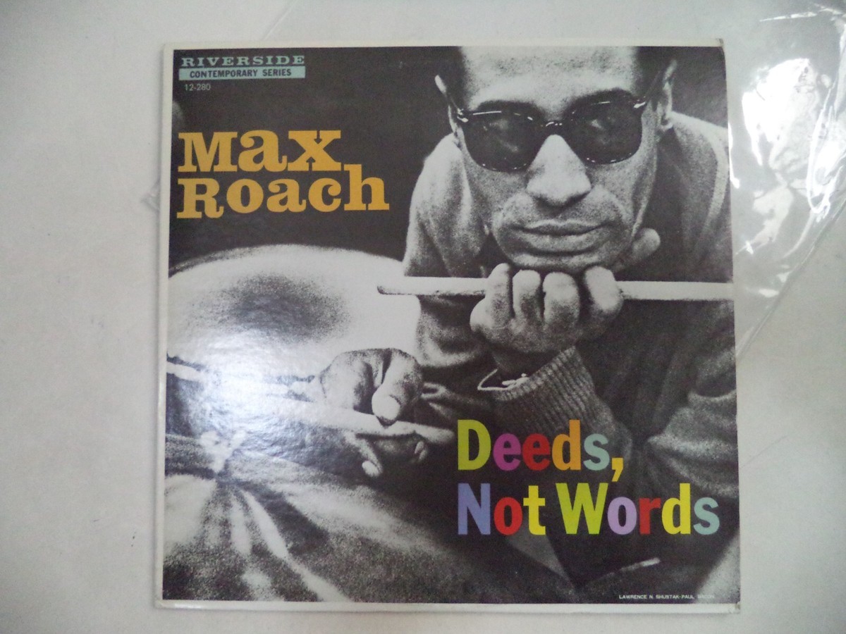 LPレコード　MAX ROACH/Deeds,NotWords Max Roach - Deeds Not Words LP | eBay