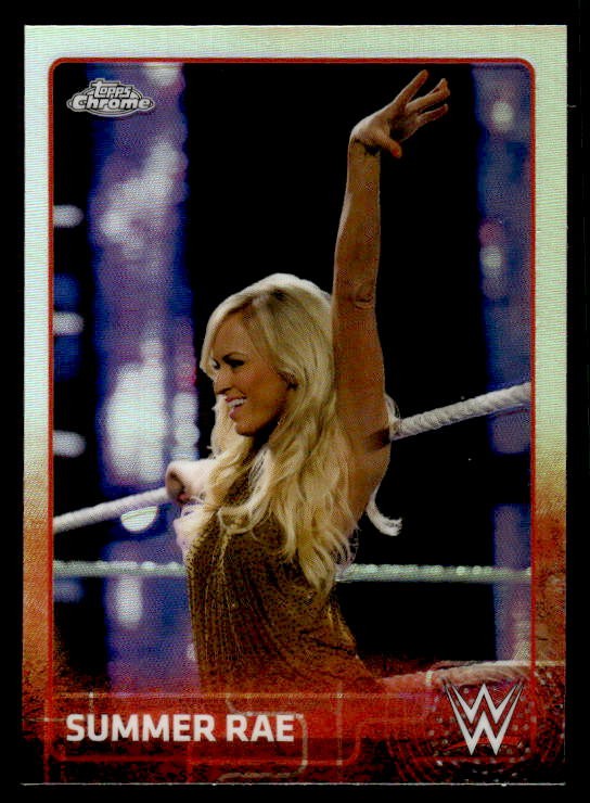 Summer Rae 2015 Topps Chrome WWE Refractor #68 ESE