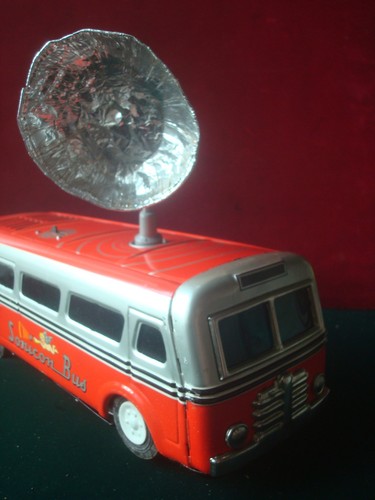 Boxed Sonicon Bus Made in Japan by Modern Toys batteriebetrieben, Tin Plate BOXED - Bild 3 von 16