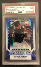 2013 Panini Elite Aaron Judge #122 Blue Status Die-Cut (67/100) PSA Grade 9.0