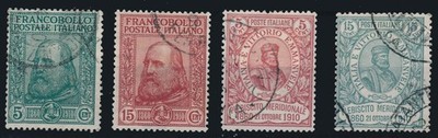 1910 ITALY KINGDOM GARIBALDI SOUTHERN PLEBISCITE + RISORGIMENTO SERIES CPL 129