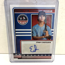 2023 Panini USA Baseball Stars & Stripes Ethan Schiefelbein Auto Blue Ink