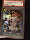 2017 Panini Donruss Aaron Judge Rated Rookie Carolina Blue /50 PSA 9 Mint RC