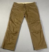 KUHL Easy Rydr Pants Mens Size 38x30" Vintage Patina Dye Brown Hiking Outdoors