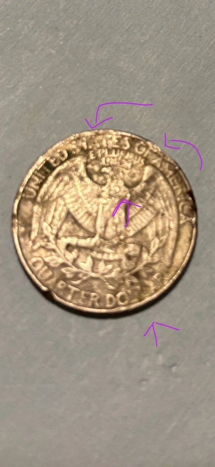 ERRORES en este cuarto DDO 1989D, Strike Thru, Die Clashes, Cracks, Missin LL’s Foto 2 de 2