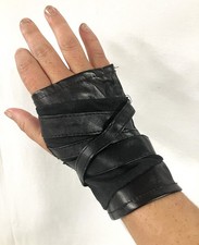 Pleather and Faux Suede Pre-Made Warrior Hand Wraps