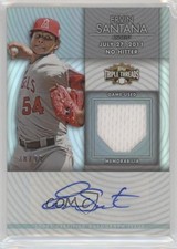 2012 Topps Triple Threads Unity Relics 38/99 Ervin Santana #TTUAR-45 Auto 0s3