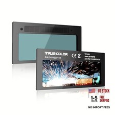 HD Shade 10 2x4 1/4 Auto Darkening Welding Lens,True Color Blue Gray Shade 10
