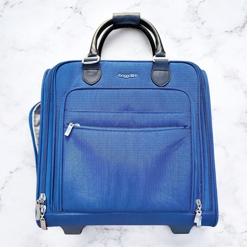 Baggallini 2 Wheel Underseater Navy Blue Suitcase - *Read