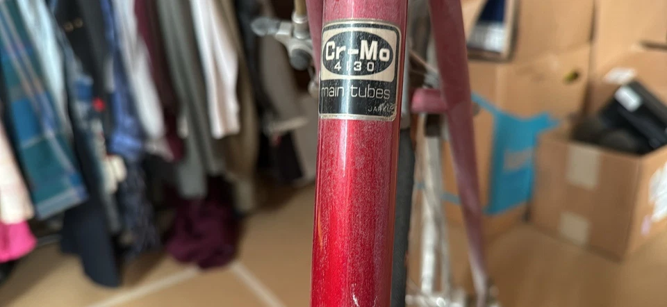 Bicicleta de estrada vintage Nishiki Sebring marrom vermelha  - Imagem 3 de 4