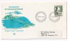 STAMP DENMARK "KOBENHAVN" "BYGNING STEKNIK" 1972 FDC ENVELOPE
