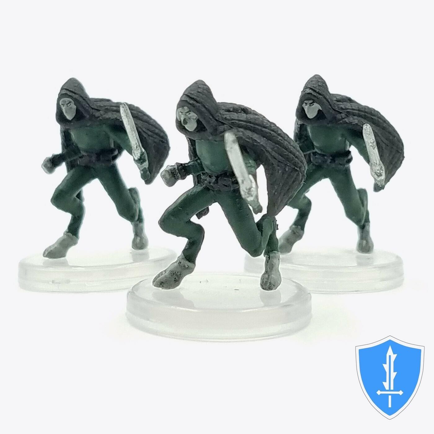 Darkling (unarmed) x3 - Waterdeep Dragon Heist #02 D&D Creeper Miniature