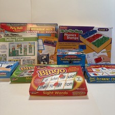 Instant Learning Center Lakeshore Educational Activity Set Lot Of 9 Games 6-8 