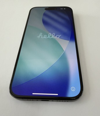 Apple iPhone 15 Pro 128GB Black Titanium, Unlocked, Cracked Back, Perfect Front