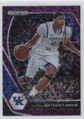 2021-22 Panini Prizm Draft Picks Purple Circles 33/50 Anthony Davis #58 1bj7